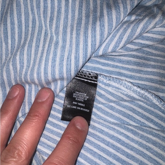 Torrid Striped Puff Sleeve Peasant Top - Picture 5 of 6